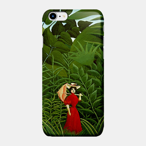 [케이스뮤지엄 명화 케이스][앙리 루소] 숲속의 빨간 옷을 입은 여인